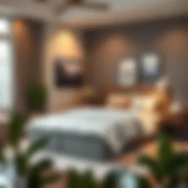 Cozy Bedroom with a Versatile Ottoman Cozy bedroom featuring a pull out sleeper ottoman