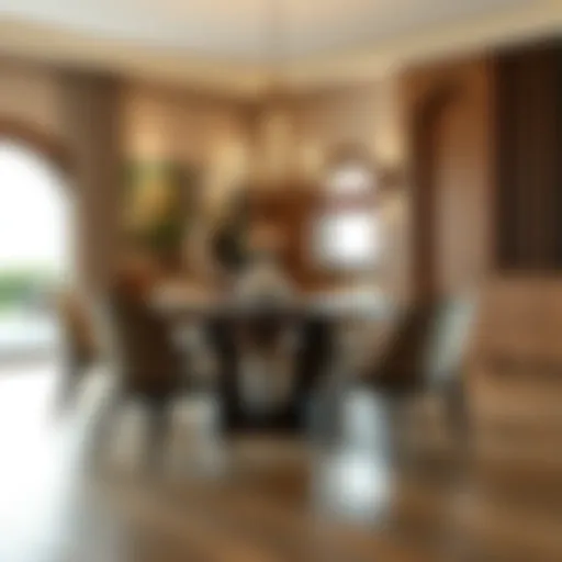 Exploring the Versatility of Round Dining Tables and Six Chairs Introduction
