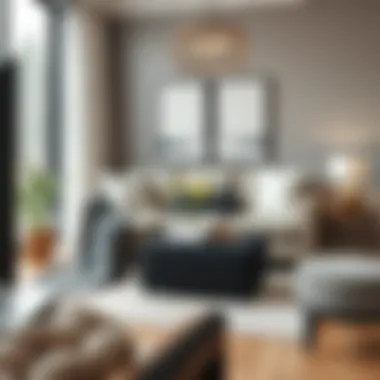 Black Ottoman in Contemporary Decor Chic small black storage ottoman complementing contemporary decor