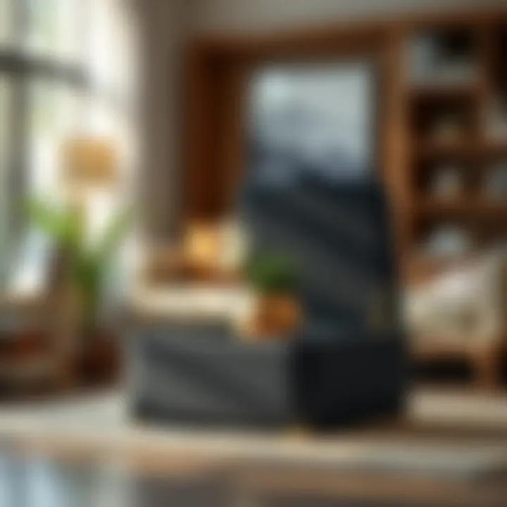 Interior Organization with Black Ottoman Functional small black storage ottoman showcasing interior organization