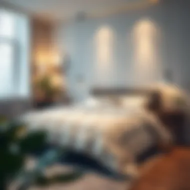 Stylish decor featuring king size thin quilt in a modern bedroom