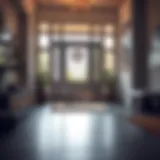 Elevating Indoor Aesthetics with Thin Mats Elegant thin front door mat enhancing indoor entryway aesthetics