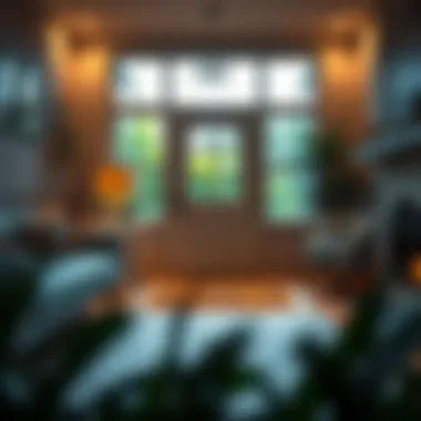 Trendy Interiors Featuring Thin Door Mats Trendy interior with stylish thin front door mat as focal point