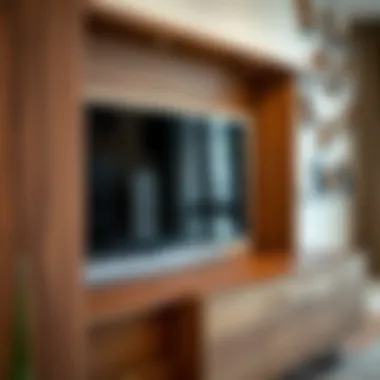 Materials and Textures in Modern TV Stands Close-up of materials used in contemporary TV stands