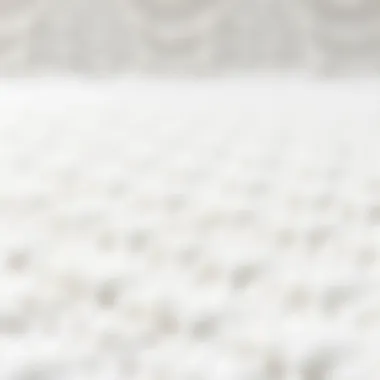 Close-up of the texture and quality of the bathroom rug materials