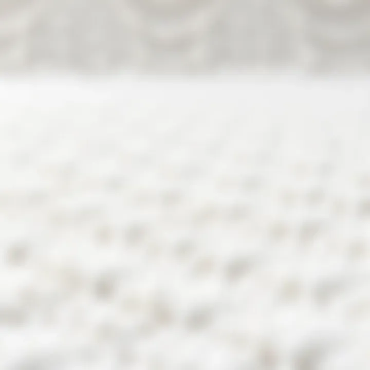 Close-up of the texture and quality of the bathroom rug materials