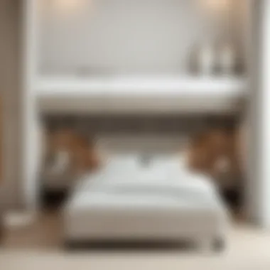 Contemporary grey wooden storage solutions under a bed