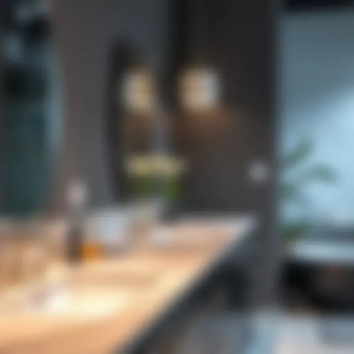 Diverse Material Options for Vanity Tops Material samples for backsplashtless vanity tops