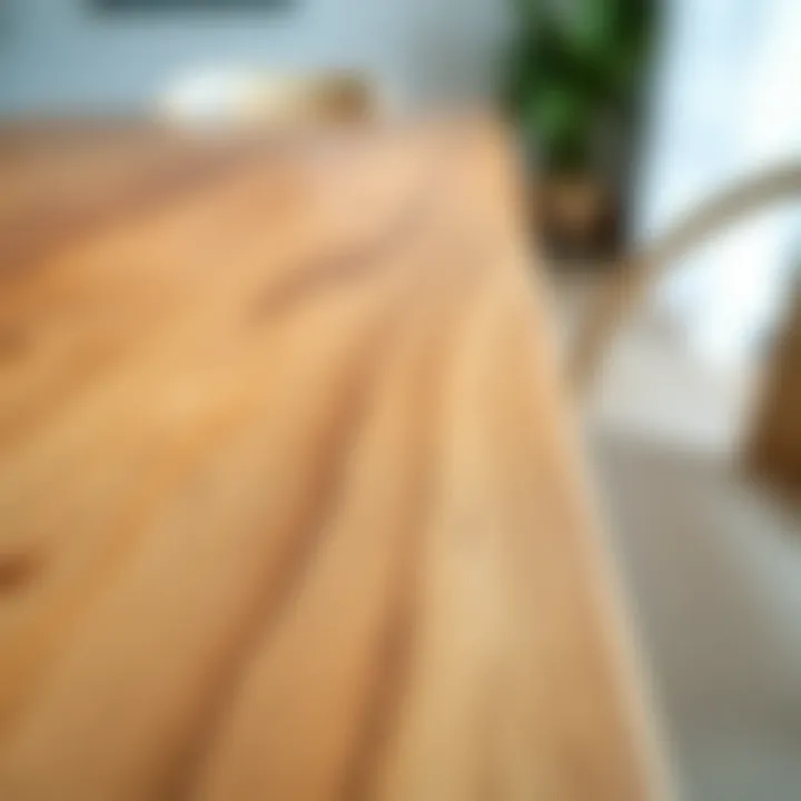 Natural Grain Patterns on Light Wood Close-up of the natural grain patterns on light wood furniture