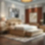 Elegant queen size captain's bed with trundle