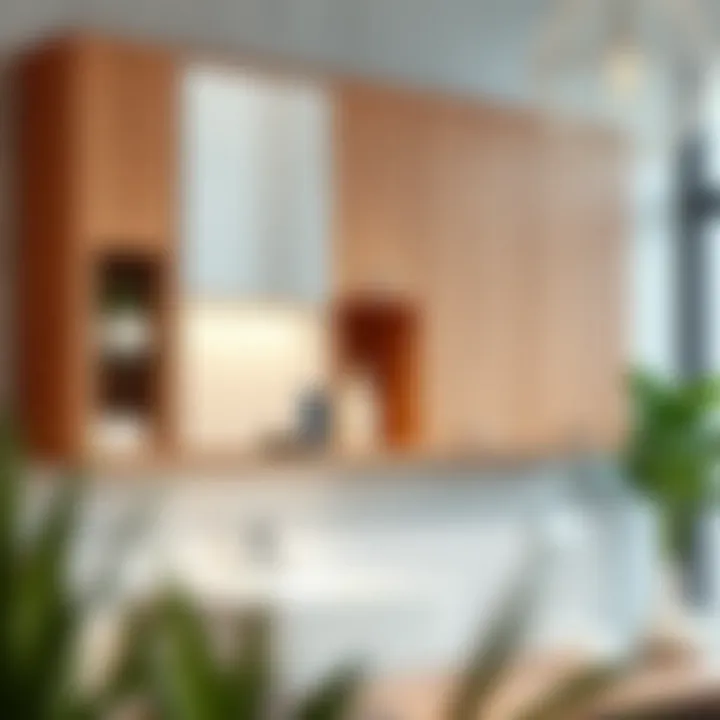 Wooden Cabinets for Enhanced Aesthetics Chic wooden wall-mounted cabinets for storage