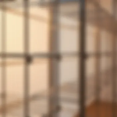 Intricate Design of Wire Frame Storage Close-up of the intricate design of wire frame storage racks