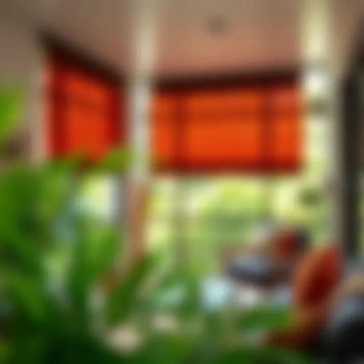 Energy Efficiency Boost with Exterior Sun Shades Exterior sun shades enhancing energy efficiency in a residential space