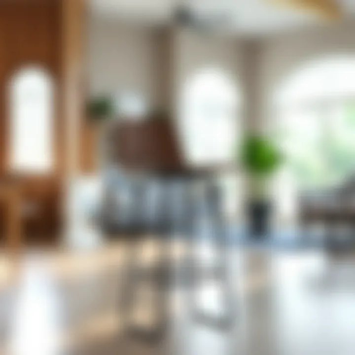 A stylish extra tall bar stool showcasing modern design