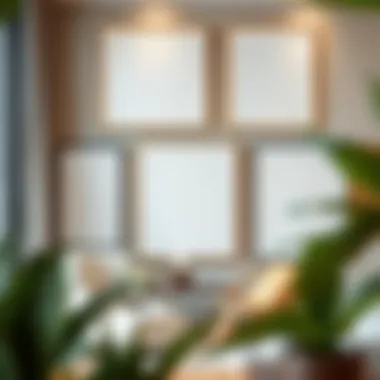 Modern minimalist picture frames displayed in an elegant setting