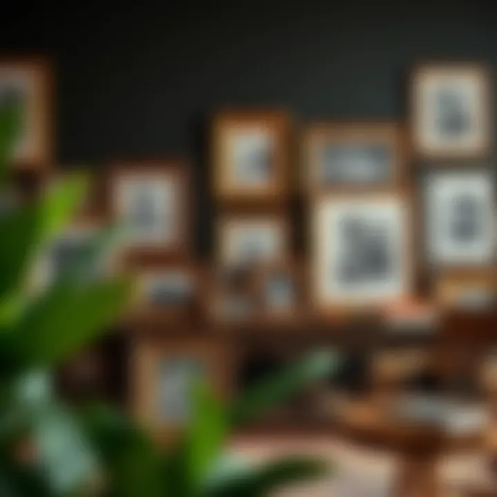 Diverse Frame Selection for Personal Touch A selection of frames in various styles and materials for diverse decor