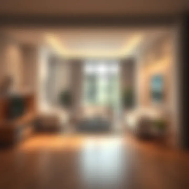 A digital layout of an interior space showcasing furniture placement