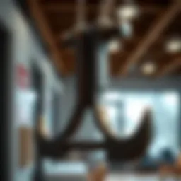 Heavy duty swing hook showcasing robust construction