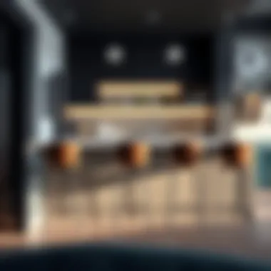 Proper height pairing of extra tall bar stools with a counter