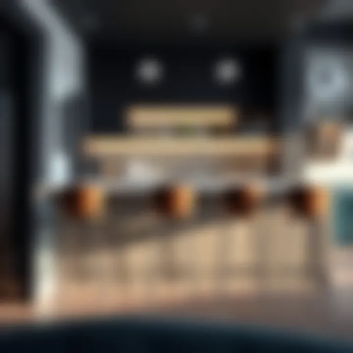 Proper height pairing of extra tall bar stools with a counter