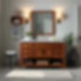 Elegant bathroom vanity with storage