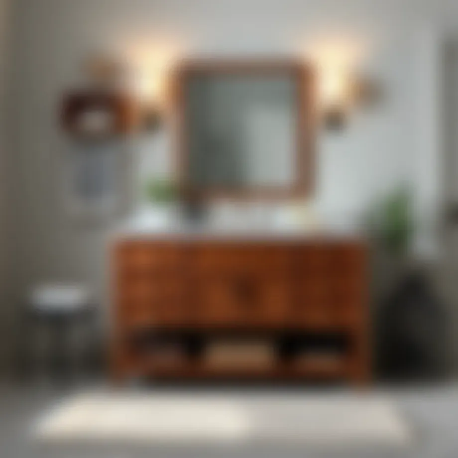 Elegant bathroom vanity with storage