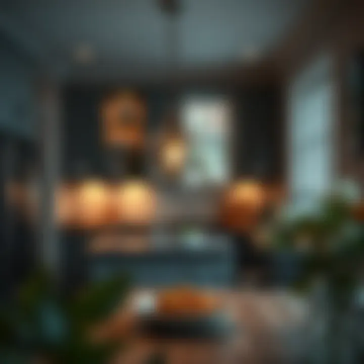 Elegant Pendant Lights in a Cozy Kitchen Elegant small pendant lights illuminating a cozy kitchen