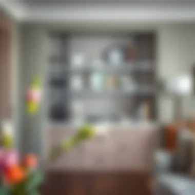 Chic Open Shelving for Decorative Platter Display Open shelving displaying decorative platters