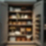 Modern Cupboard Organization Stylish cupboard organization with modern storage solutions