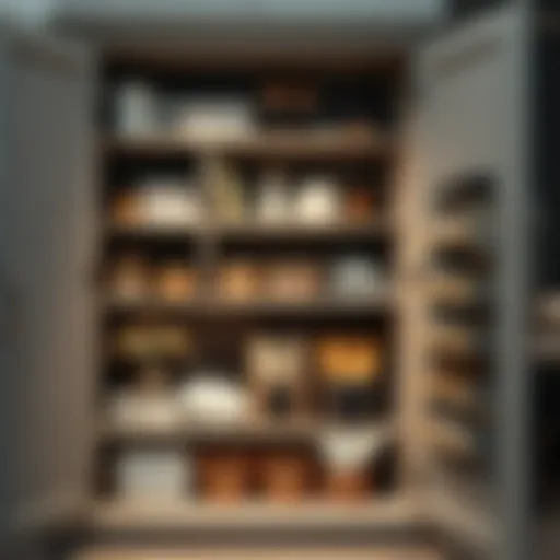 Modern Cupboard Organization Stylish cupboard organization with modern storage solutions