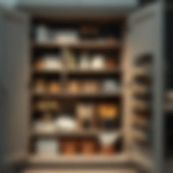 Modern Cupboard Organization Stylish cupboard organization with modern storage solutions