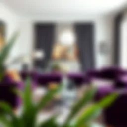 Integrating a Dark Purple Couch into Your Living Room Design Introduction