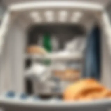 Maximized Space in Jumbo Laundry Basket Spacious interior of jumbo laundry basket with organized clothes