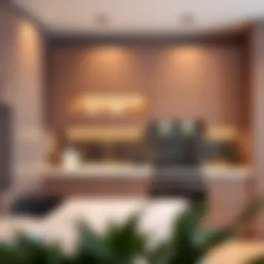 Modern Kitchen Cabinetry Design Elegant modern kitchen cabinetry showcasing sleek lines and minimalist design.