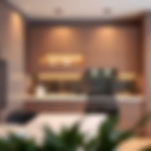 Modern Kitchen Cabinetry Design Elegant modern kitchen cabinetry showcasing sleek lines and minimalist design.