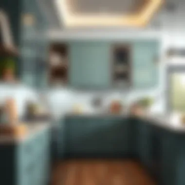 Functional Kitchen Cabinet Design A beautifully organized kitchen space highlighting functional cabinet designs.