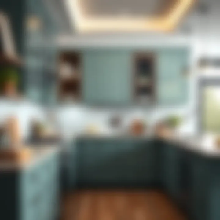 Functional Kitchen Cabinet Design A beautifully organized kitchen space highlighting functional cabinet designs.