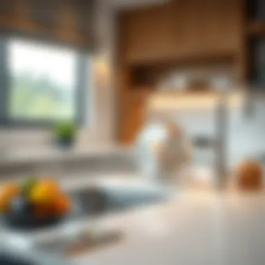 Integrating the In-Sink Dish Rack into Modern Kitchens Stylish kitchen showcasing an in-sink dish rack