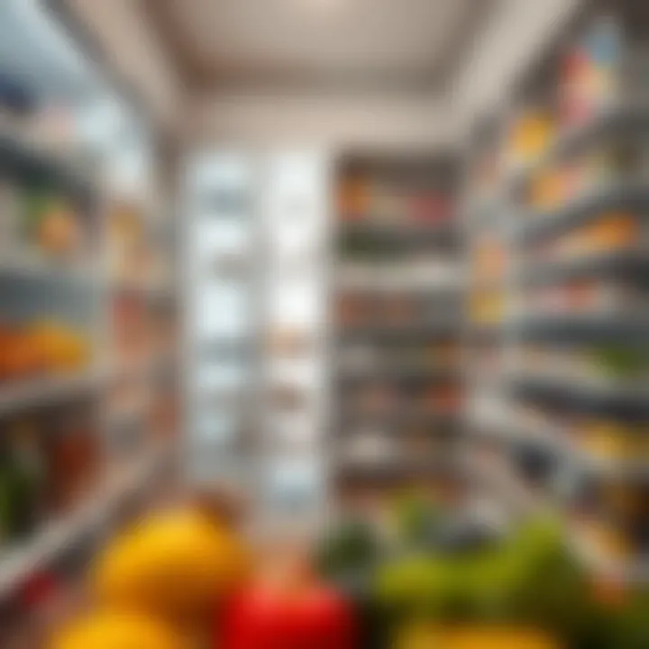 Effective Categorization Techniques in Pantry Design A categorized pantry featuring different food groups and easy accessibility