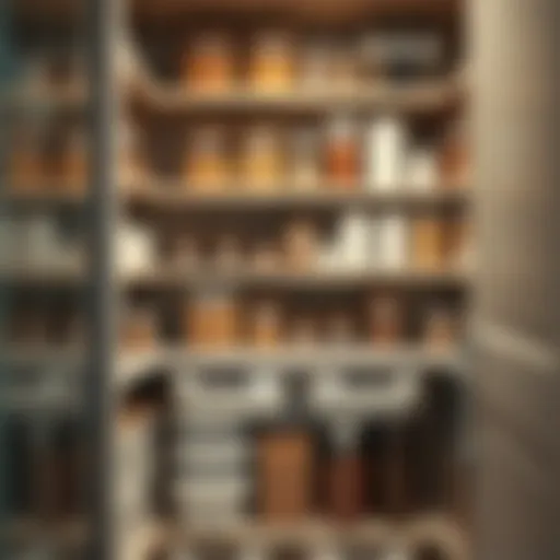 The Art of Pantry Organization A beautifully organized pantry with labeled containers and neatly arranged shelves