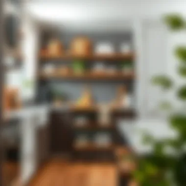 Optimal placement of kitchen cart in a small kitchen