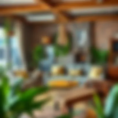 Sustainable furniture options displayed in a cozy setting