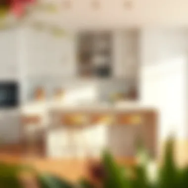 Contemporary Bar Stools Contemporary bar stools in a minimalist kitchen setting