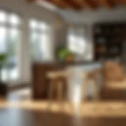 Stylish modern kitchen stool with a sleek design