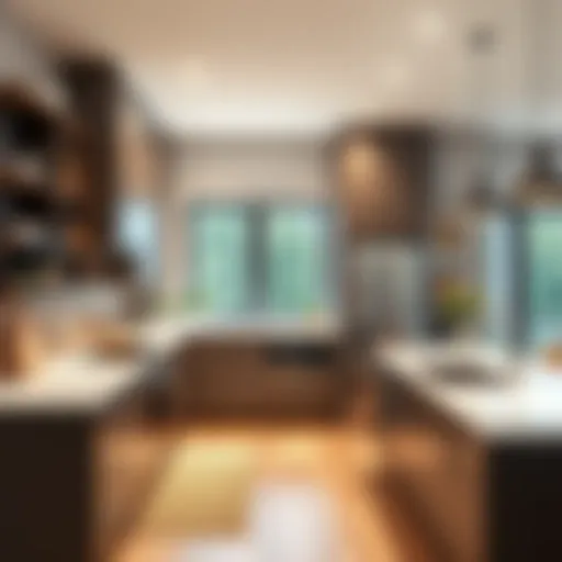 Sleek modern kitchen with next day cabinets showcasing contemporary design