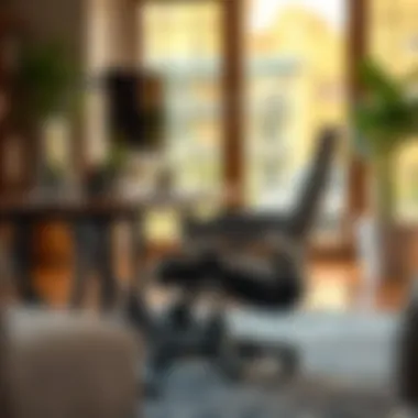 Ergonomic chair and desk combination for comfort