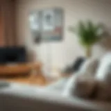 A stylish desk designed for laptop use on a couch