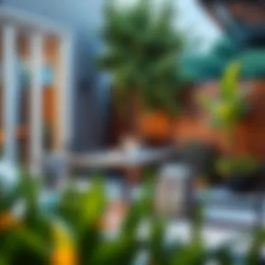 Sleek Modern Aesthetics Contemporary metal patio furniture arrangement