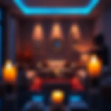 Ambient Lighting in Living Room Elegant living room featuring plug-in electric candles as ambient lighting