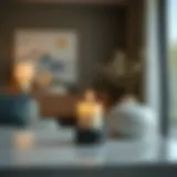 Modern plug-in electric candle designed for contemporary interiors